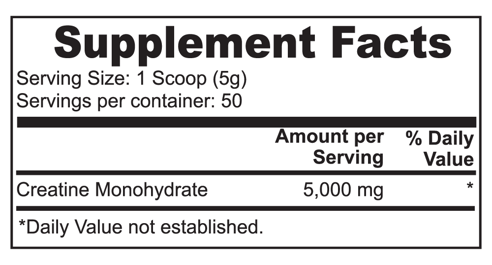 Creatine Monohydrate - Spartan Strength supplements